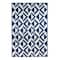 Blue & White Geometric Outdoor Rug by Ashland®